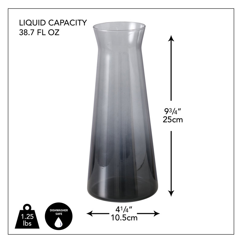 Carafe en verre dégradé Cade