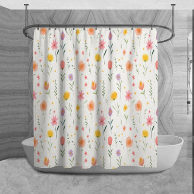 Mihret Floral Shower Curtain