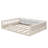 Maily Wood Full Size Upholstered Platform Bed with Guardrail and Pillow-1943433221