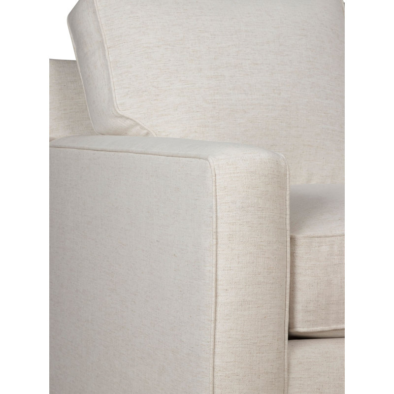 Causeuse rembourrée 56 po Taylor, Chenille Nompton Snow Crypton®