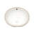 16"L x 16"W Undermount Ceramic Bathroom Sink Circular Porcelain Basin Sink with Overflow-125359986
