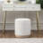 Teddy Fleece Round Ottoman With Stroage-1319245053