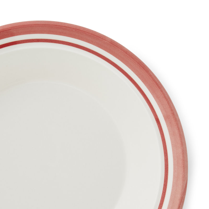 Portmeirion, Potters Stripe - Soup Plate, Red