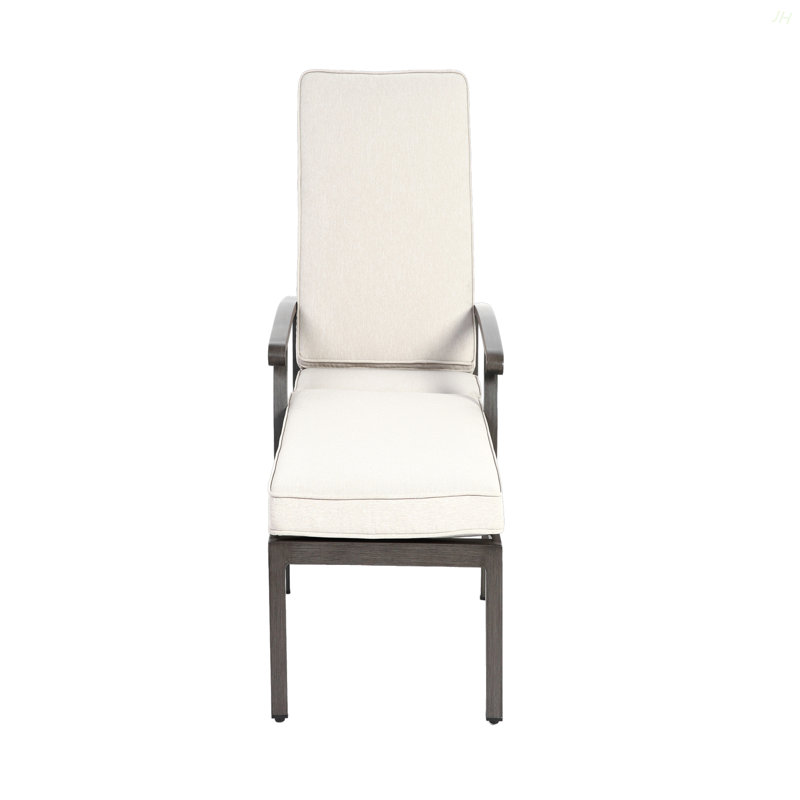 Méridienne en aluminium coulé, Beige