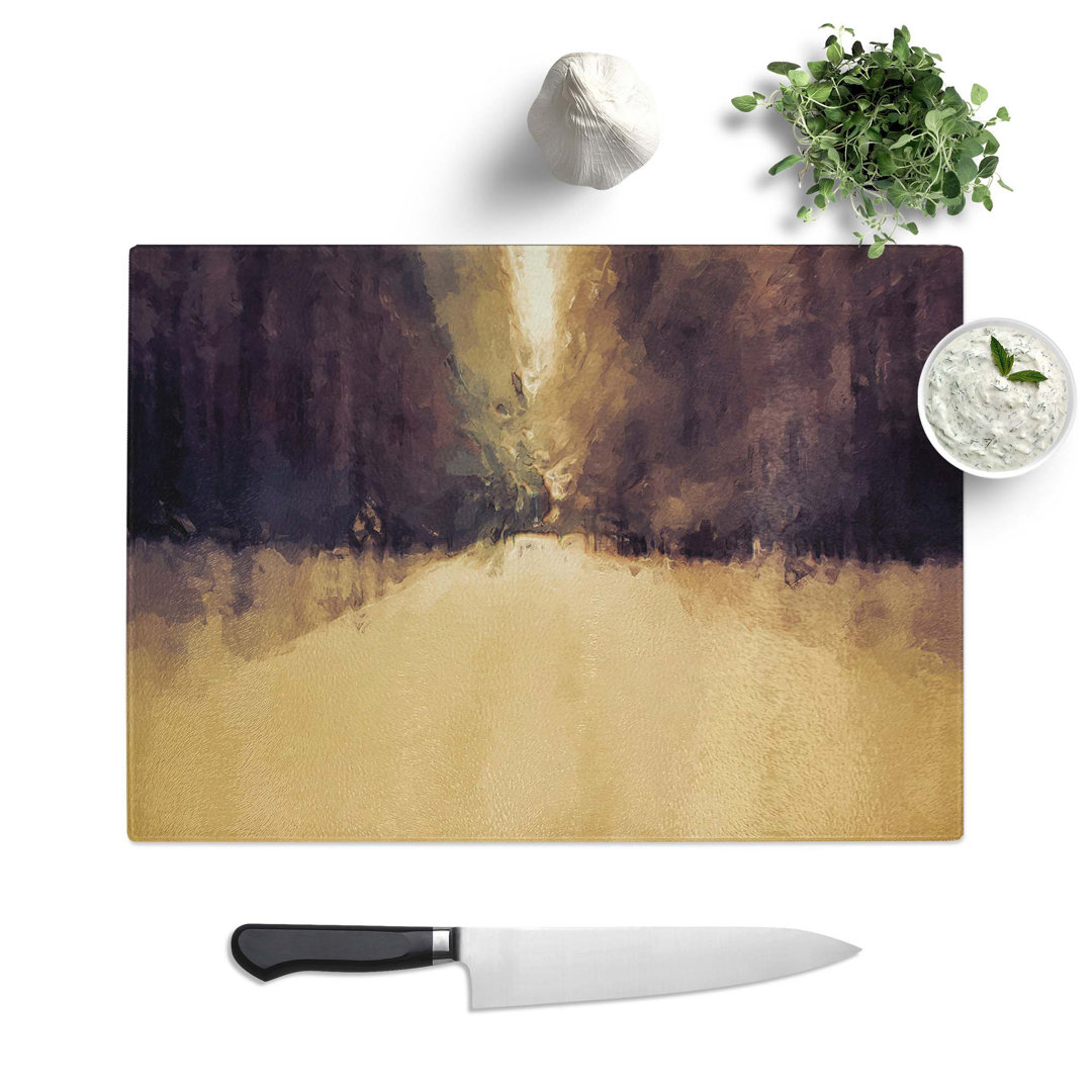 Tempered Glass Rushing Through the Forest Chopping Board