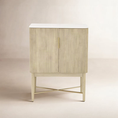 Sameya Marble Top Wine Cabinet