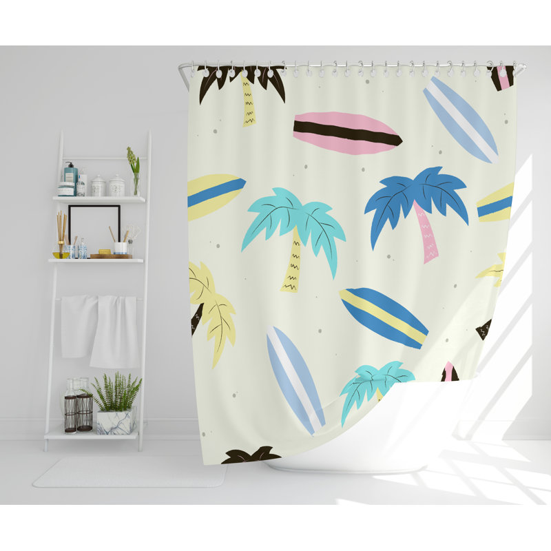 Madyson Polyester Shower Curtain, 168cm H x 168cm W