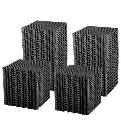 Paquet de 100 tuiles de plancher emboîtables 12 po x 12 po, drainantes, antidérapantes, imperméables, noires