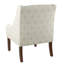 Chaise d'appoint en coton 24,75 po Damiansville-878407536-899355269