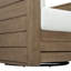 Fauteuil pivotant en eucalyptus de Santiago