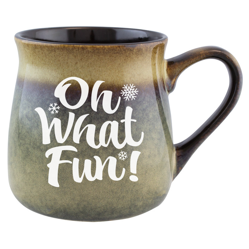 Tasse en céramique Oh What Fun Tan To Beige