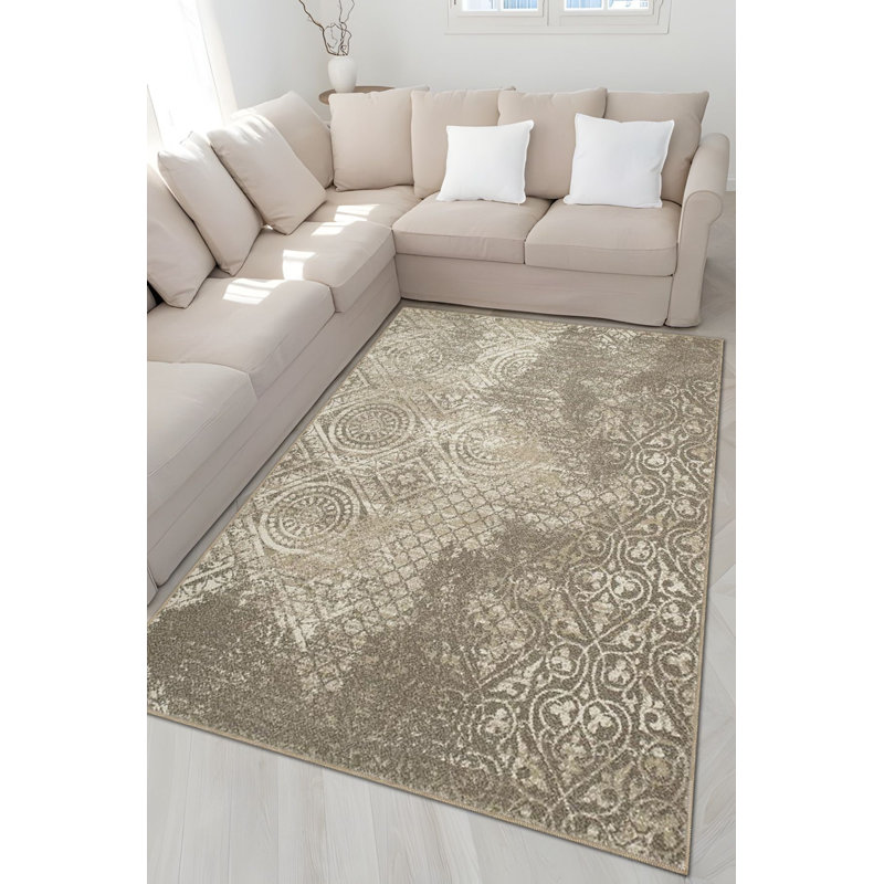 Tapis décoratif lavable à la machine, Carré 3 pi 3 po