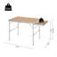3ft Folding Portable Camping Picnic Table Aluminium Frame MDF-Top Adjustable Height