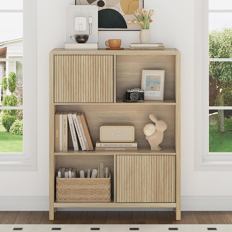 5 Cube Bookshelf, Light Walnut