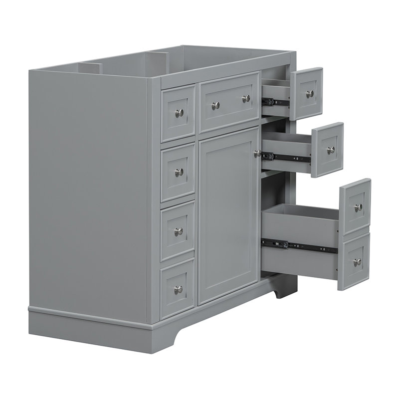 Base de meuble-lavabo simple Muriah, Gris