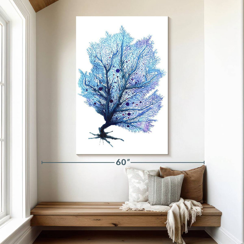 Brampt Fan Coral Blue, 51" H x 34" W