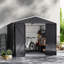 Kemmerer 8ft. 1 in. W x 8ft. 6 in. D Metal Shiplap Apex Garden Shed