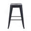 Tabouret à hauteur de comptoir 24 po, tabourets de bar en métal sans dossier, ensemble de 4, non empilable, amovible et facile à assembler, conception peu encombrante pour îlot de cuisine / bar / café / salle à manger-591688198-591688211-591688217