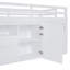 Twin Size Loft Bed With 4 Drawers, Underneath Cabinet And Shelves, Gray-428186757