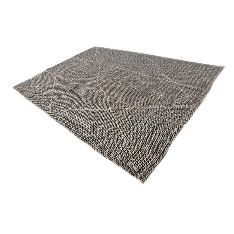 Tapis noir et blanc Osborne