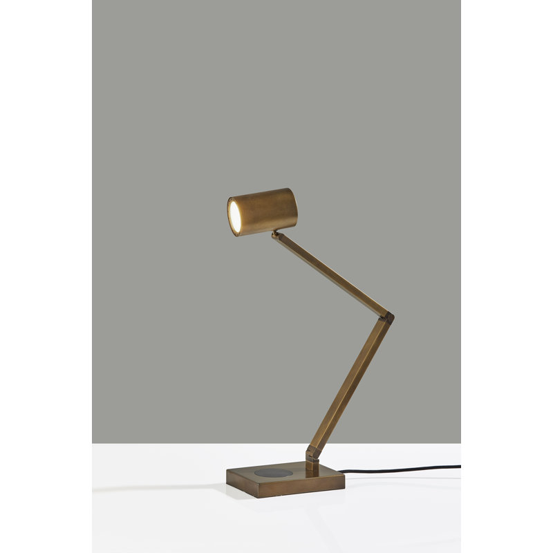 Newman Metal USB Desk Lamp, Bronze Finish