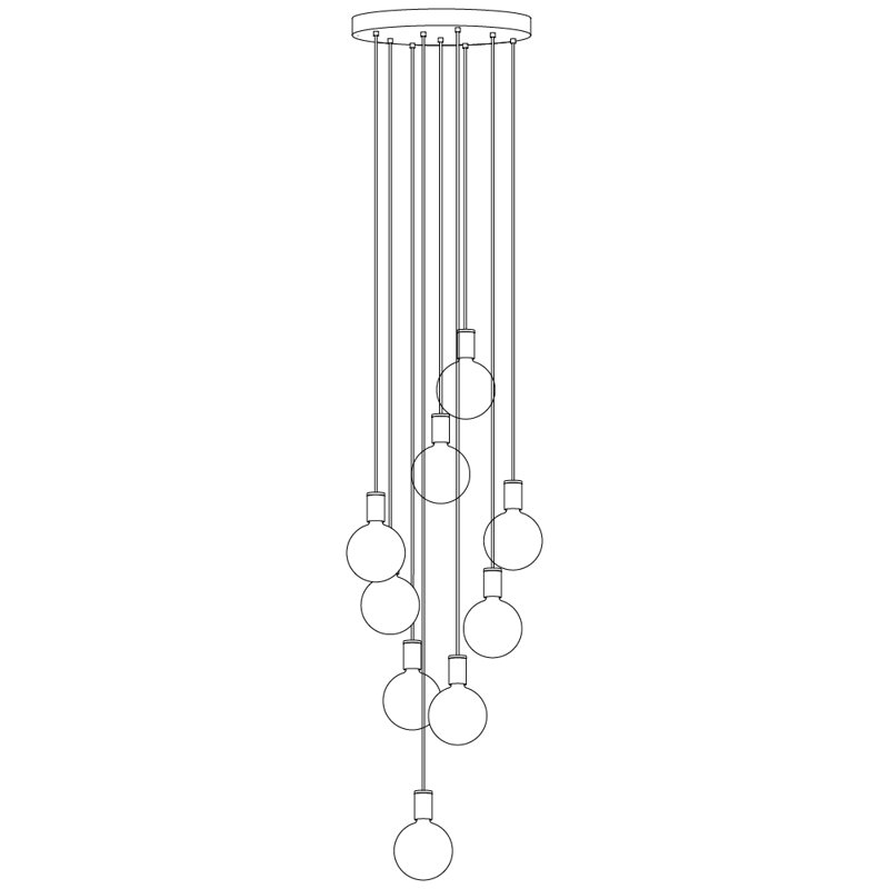 Sphere IV 9 - Light Pendant, Oak