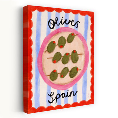 "Olives Espagnoles", art mural coloré et audacieux