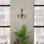 Très grande applique murale noire 3 lumières-273131404