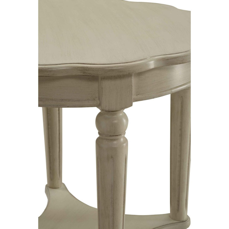 Antique White End Table
