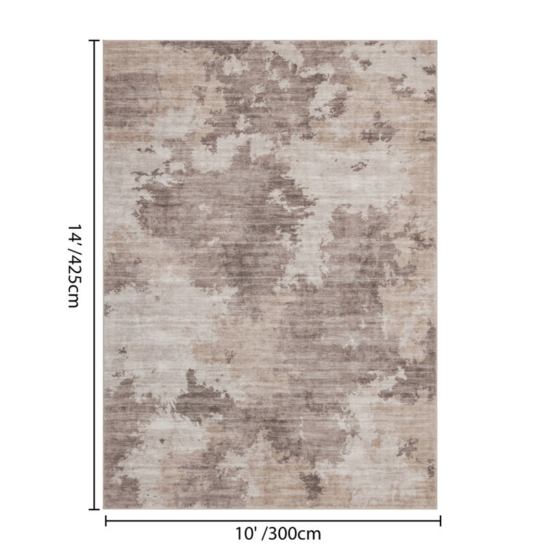 Tapis de style contemporain, Rectangle 9 pi 10 po x 13 pi 11 po