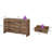 Rustic Brown 6 Drawers Double Dresser-595029733