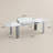 Modern Long Extendable Dining Table