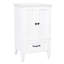 Meuble-lavabo de 20 po avec lavabo, armoire de salle de bain avec deux portes, butoir de porte magnétique et patins réglables, tiroir blanc