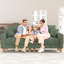  Oversize Sofa 101-inch Corduroy Sofa with 3 Seats, No Tool Assembly,Solid Wood Frame and Solid Wood Legs-Green-1237472682