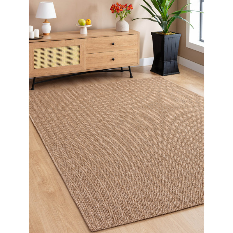 Amiliya Jute / Sisal Area Rug, Runner 254 x 762cm