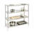 4 Tier Stainless Steel Adjustable Shelving