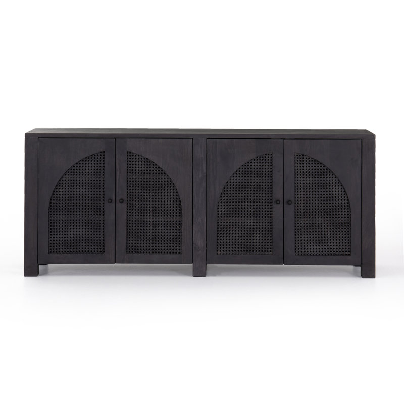 Tilda Sideboard, Black Wash Mango, 33"H x 78"W x 18"D