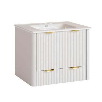 Ensemble de meuble-lavabo moderne avec lavabo Mid-Century