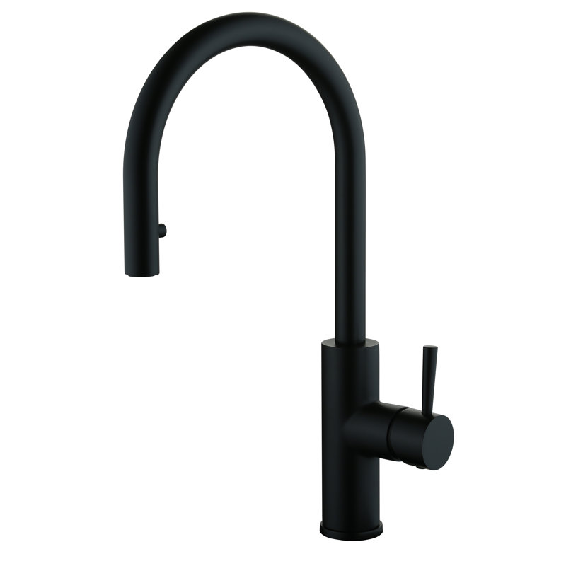 CMI Casmir Pull Down Kitchen Faucet, Matte Black