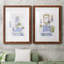«Sketchy Bath I», ensemble de 2 peintures-130973070-130973105