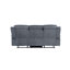 Canapé inclinable en velours gris Zubaida-112952915