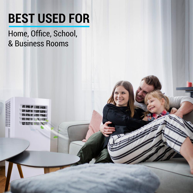 SereneLife 10000 BTU Wi-Fi Connected Portable Air Conditioner for 300 Square Feet with