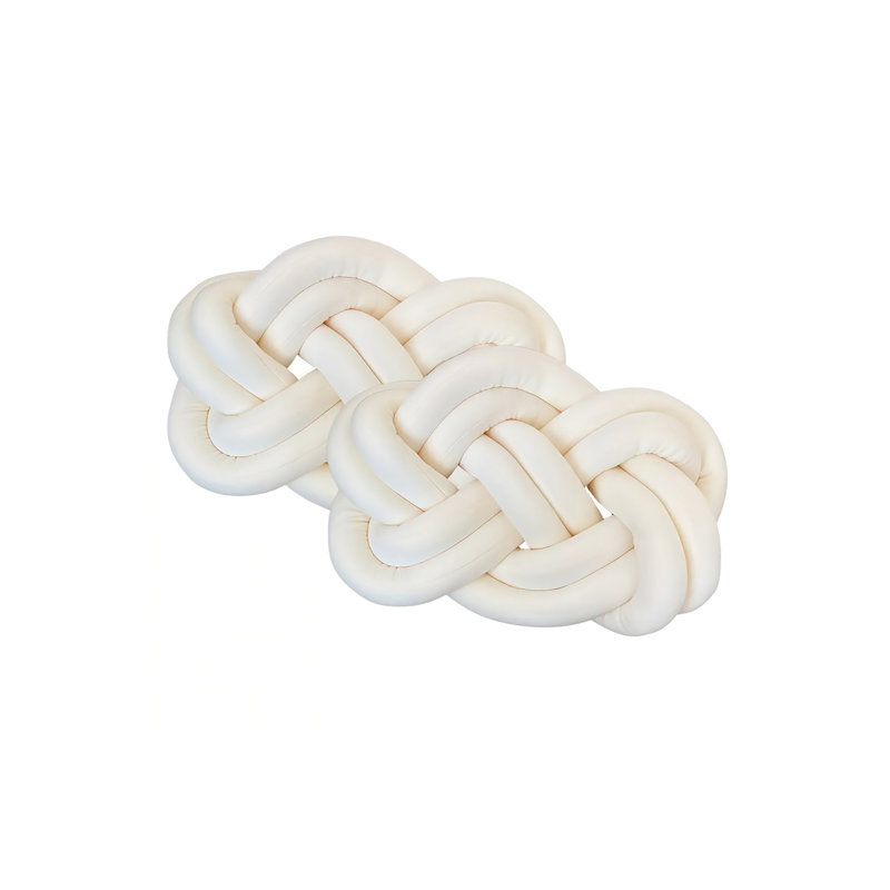 Cotton Backrest Cushion, White