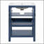 Meuble-lavabo moderne de 24 po au design sergé élégant avec charnières à fermeture en douceur, armoire de salle de bain avec structure ouverte au dos, tablette réglable-30939650