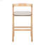 Tabouret de bar d'intérieur en bois d'hévéa, ensemble de 2-1872621062