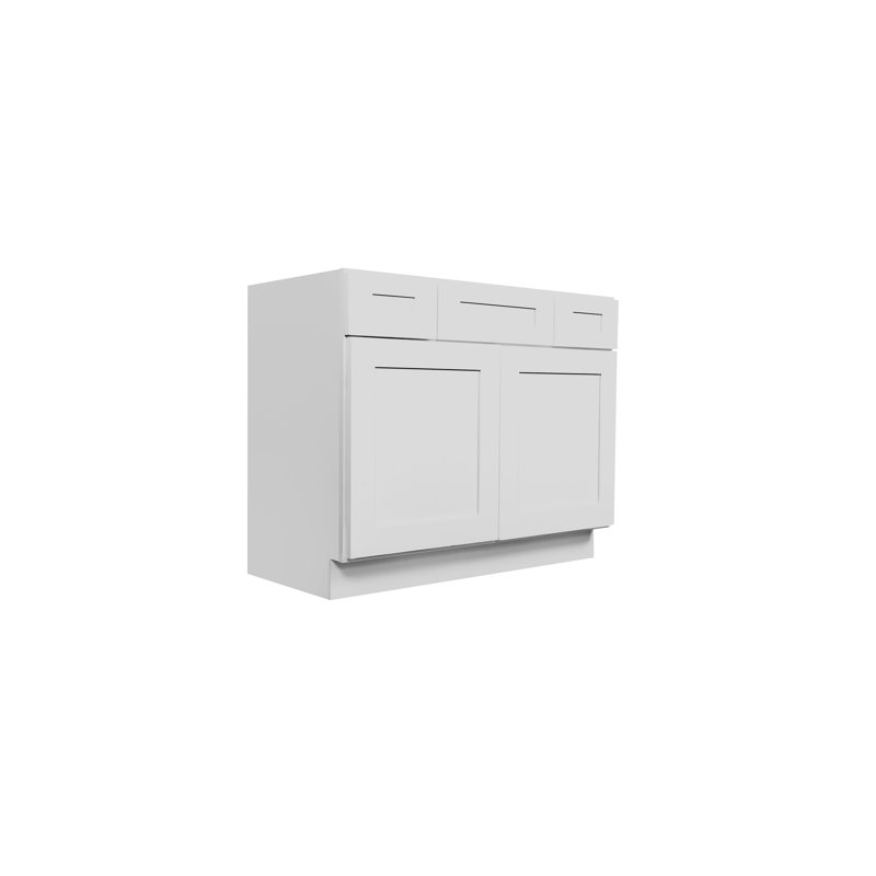 Base de meuble-lavabo simple 42 po seulement en gris