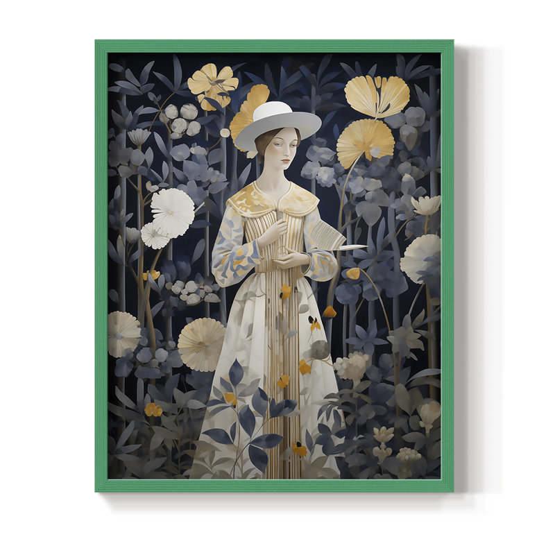 Reproduction encadrée WOMEN Series DLXII - bois massif, H 21 po x l 17 po
