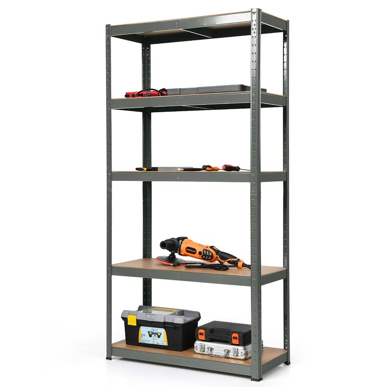 WFX Utility™ 5-Tier Adjustable Steel Shelving Unit, Garage Storage Shelving  Unit, Heavy Duty Shelving Unit & Reviews