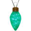 Ensemble de lumières de Noël DEL commerciales de style C9 Jumbo - 12 pi - multicolore - fil noir - 5 carats