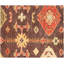 Hand-Knotted Brown & Beige Wool Area Rug 8' x 10' ft– Traditional Geometric Medallion Design